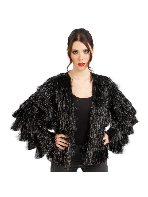 JACKE GLITZERND FRANSENS SCHWARZ M