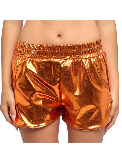 SHORT METALLISE ORANGE M