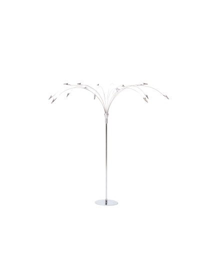 CENTRE DE TABLE METAL PALMIER  48CM