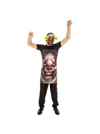 TABLIER + MASQUE CLOWN 2 PIECES TU