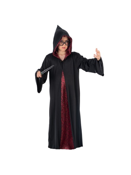 BURGUNDY WIZARD CAPE 128CM