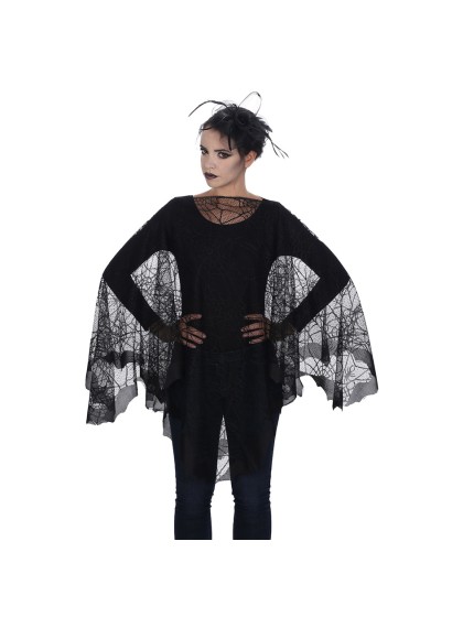 DELUXE SPIDER WEB PONCHO 