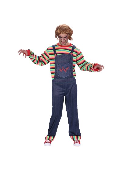MAN STRIPED DOLL UKY COSTUME 2 PIECES M