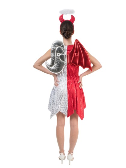 HALF ANGEL HALF DEVIL DRESS 2 PIECES M