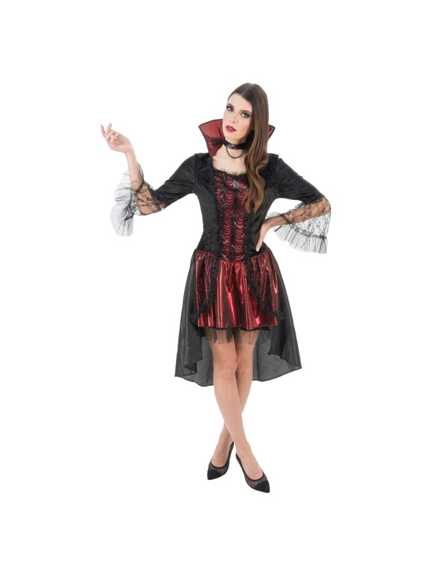 SELENA VAMPIRESS DRESS 2 PIECES S