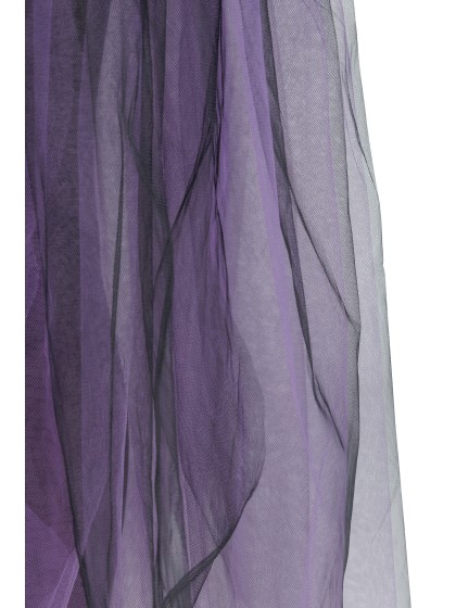 ROCK LANG TÜLL SCHWARZ UND VIOLETT S-M