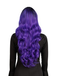 PERÜCKE AUS HEXE GLAMOUR HAAR VIOLETT OMBRE 65CM