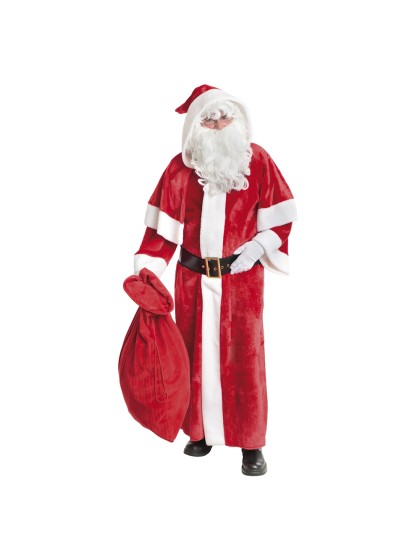 PLUSH EUROPEAN SANTA CLAUS 2 PIECES 