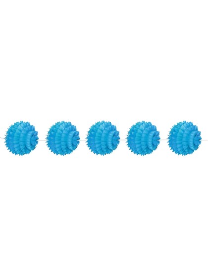 GUIRLANDE/SUSP 5 BOULES ALVEOLEES TURQUOISE DIA 10CM / 150CM