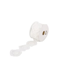 RUBAN NAPPERON DENTELLE COTON 5CM X 2M