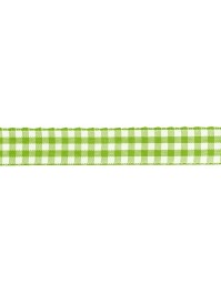 RUBAN VICHY VERT LIME 1.5CM X 2M