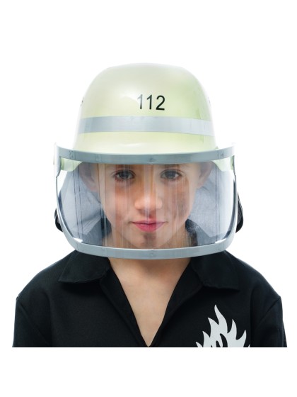 CASQUE POMPIER AVEC VISIERE EN PLASTIQUE TU