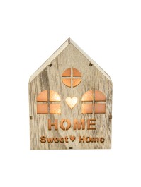HAUS LEUCHTEND MIT LEDs 9CM X 3.5CM X 12CM