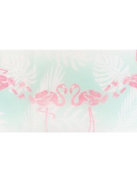 TISCHLÄUFER ROMANCE FLAMINGO ROSA 29CM X 5M