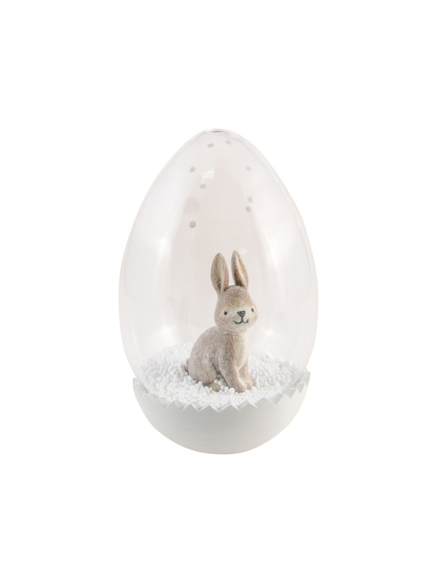 EI GLAS HASE ZUM HINSTELLEN DIA 7CM X 12CM