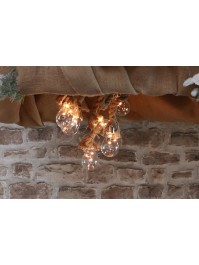3 SEILES JUTE FLEXIBLE MIT/ 3 GLÜHBIRNEN LED 1M