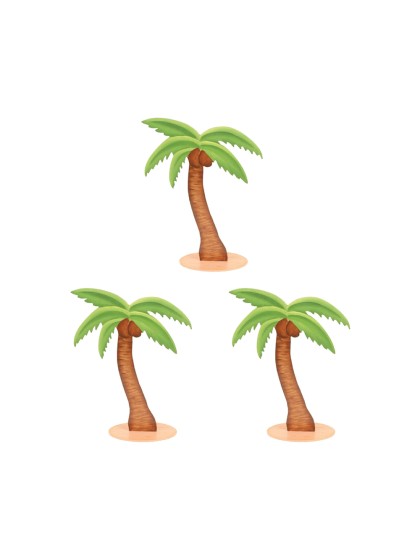 6 PALMIERS DEKO 5CM