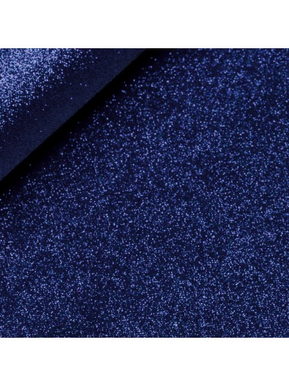 CHEMIN DE TABLE PAILLETTES PREMIUM BLEU NUIT 30CM X 5M