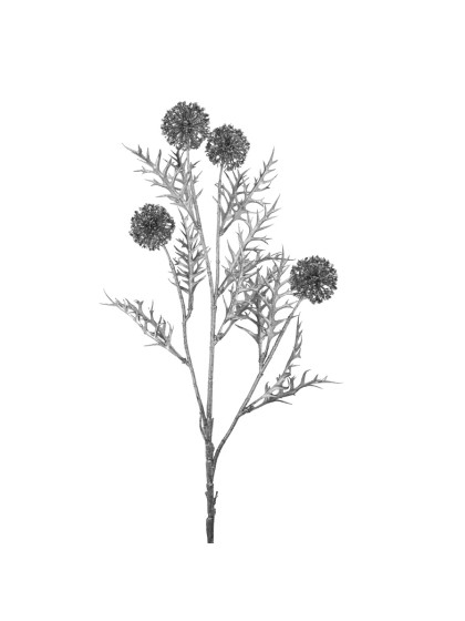 DEKOÄSTE ALLIUM SILBER MATT 76CM