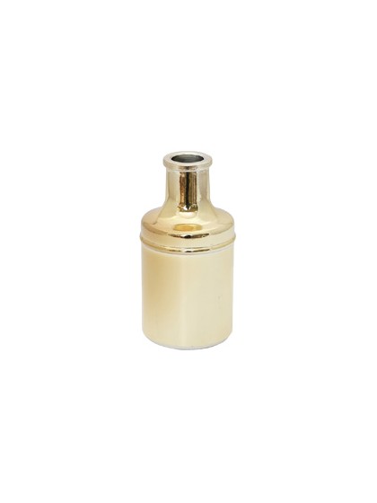 VASE CARAFON GOLD METALL DIA 7CM X 13 CM