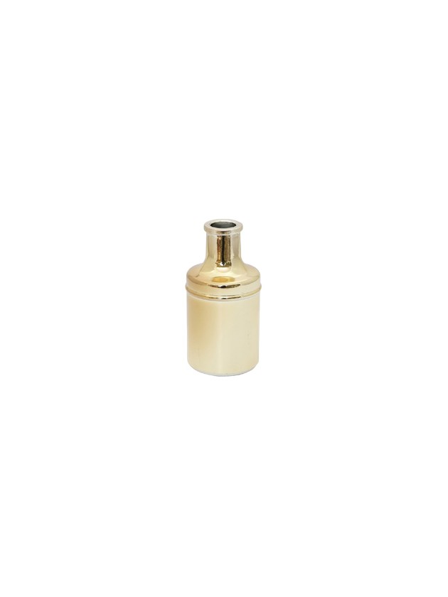 VASE CARAFON GOLD METALL DIA 7CM X 13 CM