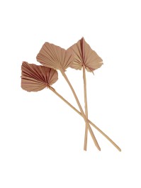 10 BLÄTTER AUS PALME AUSSCHNITTES ROSA DESERT 55CM