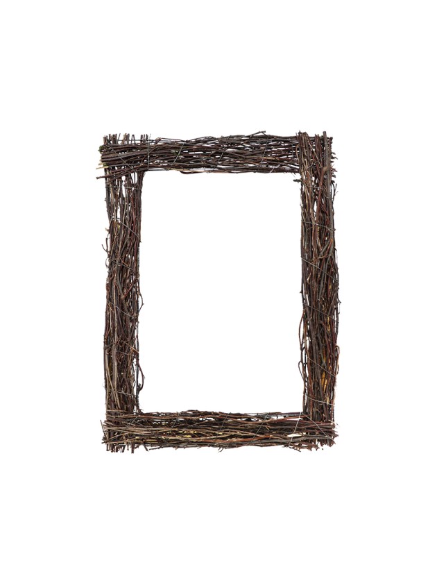 FRAME W/ WOODEN BRANCHES 60CM X 40CM