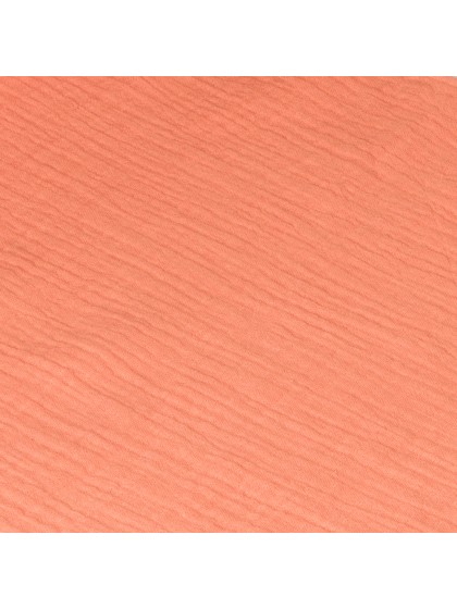 CHEMIN DE TABLE COTON GAUFRE TANGERINE 26CM X 3M