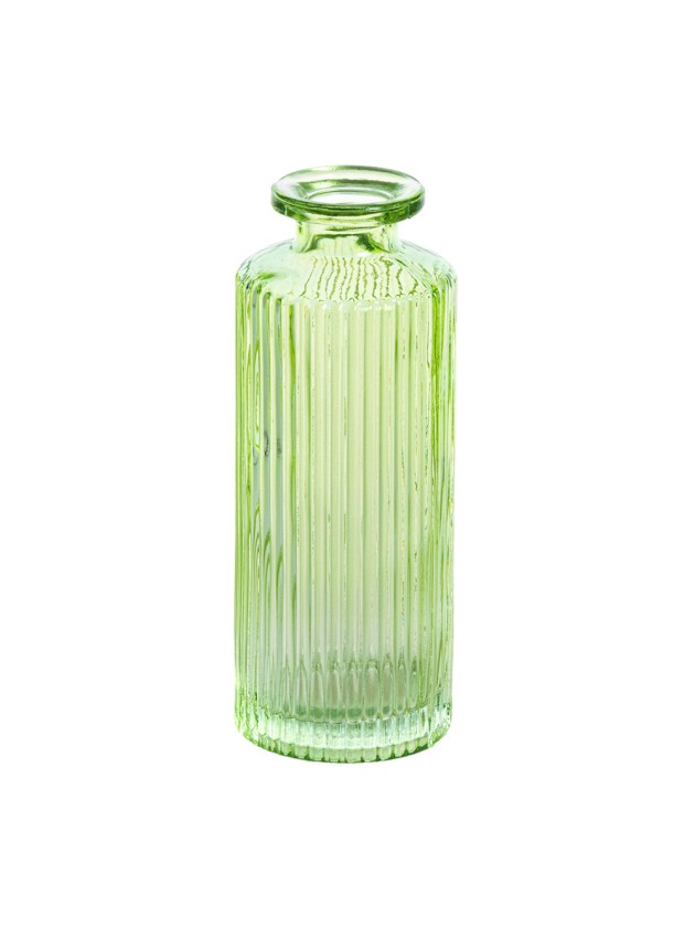 VASE GLAS HELOISE GRÜN DIA 5.5CM X 13.5CM