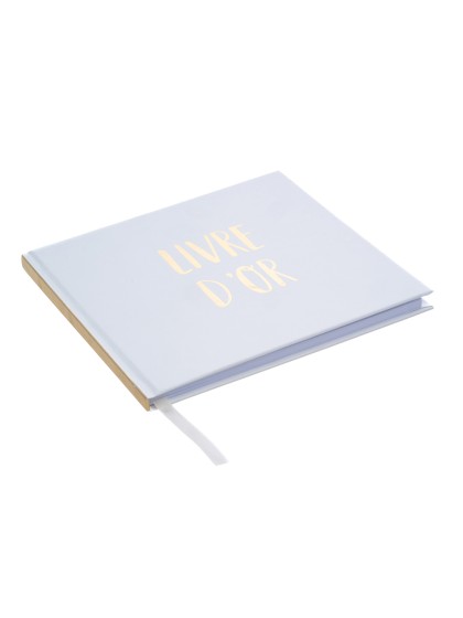 LIVRE D’OR OR METAL 96 PAGES 20.5CM X 20.5CM