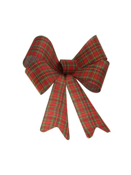1 SCOTTISH BOW RED/GREEN/GOLD 36.5CM X 50.8CM