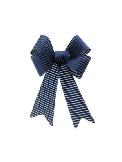 1 SCHLEIFE CORDSAMT BLAU MARINE 22.9CM X 39.1CM