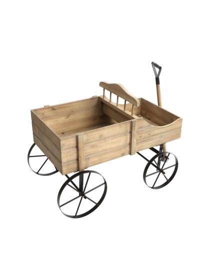 CHARIOT BOIS 85CM X 54CM X 65CM