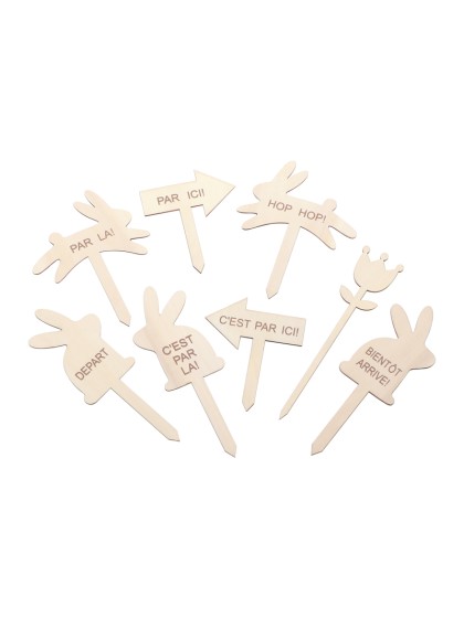 KIT EASTER EGGS HUNT 8 PIECES 10CM