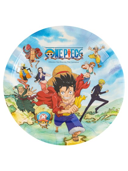 8 ASSIETTES PLASTIC FREE ONE PIECE © 23CM