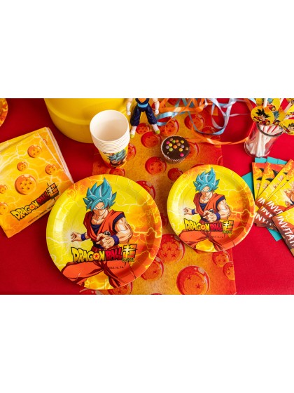 8 ASSIETTES PLASTIC FREE DRAGON BALL SUPER © 18CM