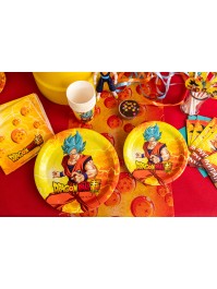 8 ASSIETTES PLASTIC FREE DRAGON BALL SUPER © 18CM
