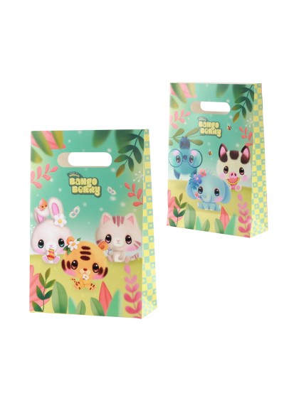 SET 4 SACS CADEAUX PAPIER BANGOBERRY © 15.8CM X 23.6CM