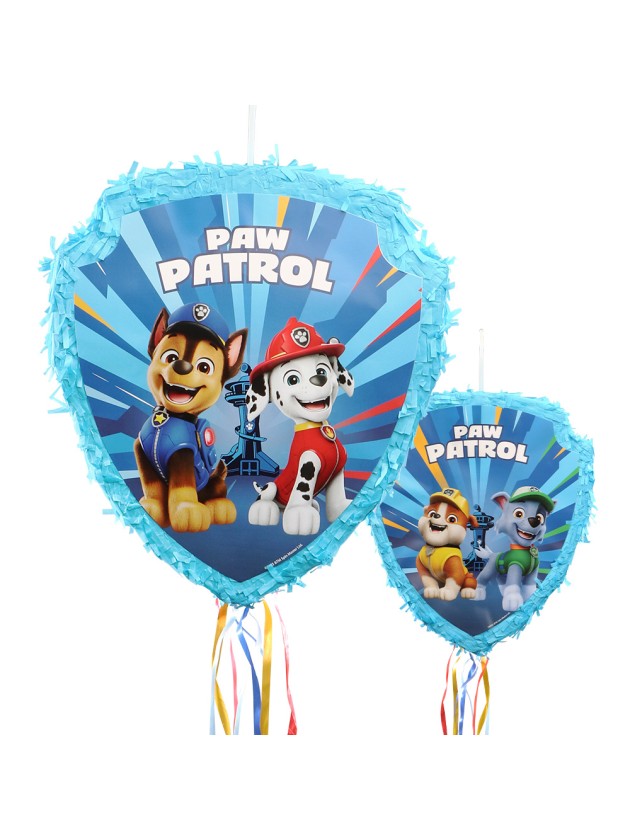 PINATA PLIABLE BLEUE A TIRER PAT’PATROUILLE © 33CM X 38CM X 9CM