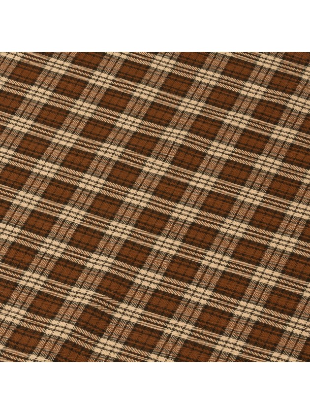 ASCOTT BROWN SQUARES TABLE RUNNER 28CM X 3M