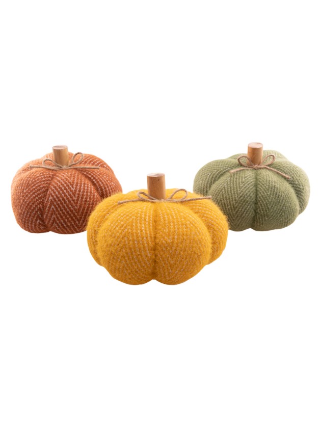 SOFTY PUMPKIN - 3 ASS DIA 18CM X 14CM