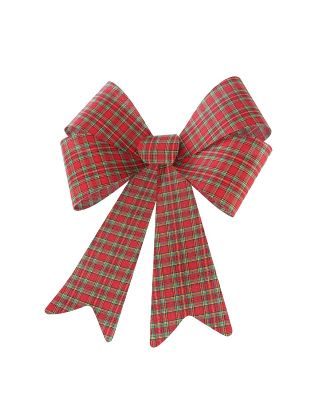 1 MAXI RED/GREEN/GOLD SCOTTISH BOW 50.8CM X 66CM