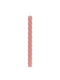 SET 2 BOUGIES FLAMBEAU TORSADE ROSE FLAMINGO DIA 2.2CM X 26CM