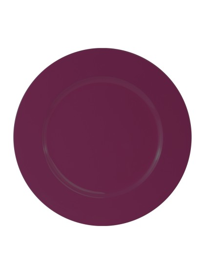 SHINY PLUM PP CHARGER PLATE DIA 33CM