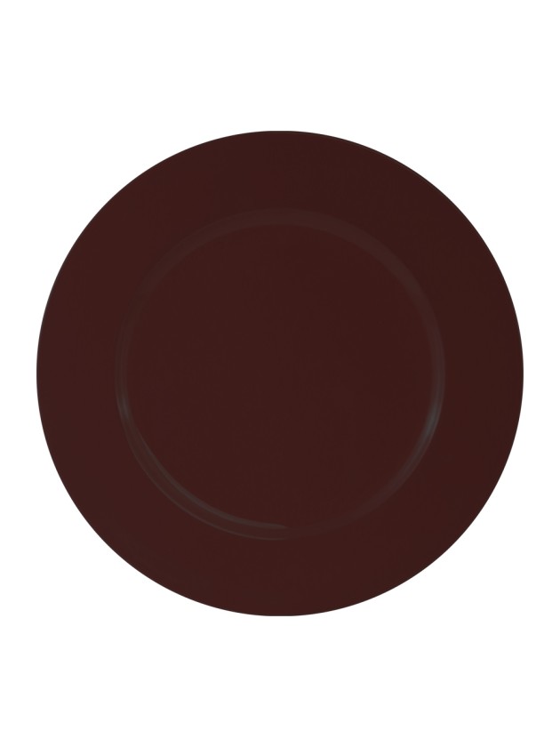 SOUS-ASSIETTE PP BRUN MAPLE BRILLANT DIA 33CM