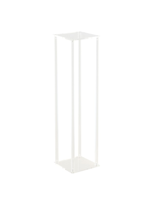 ACRYLIC SQUARE PLANT HOLDER 20CM X 20CM X 80CM