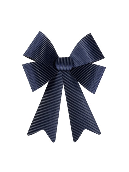 1 MAXI NAVY BLUE CORDUROY VELVET BOW 50.8CM X 66CM