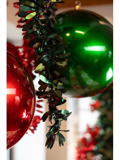 MATT GREEN TINSEL CHRISTMAS GARLAND 270 CM