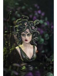 BUSTE POLYRESINE MEDUSA 18CM X 14CM X 37.5CM