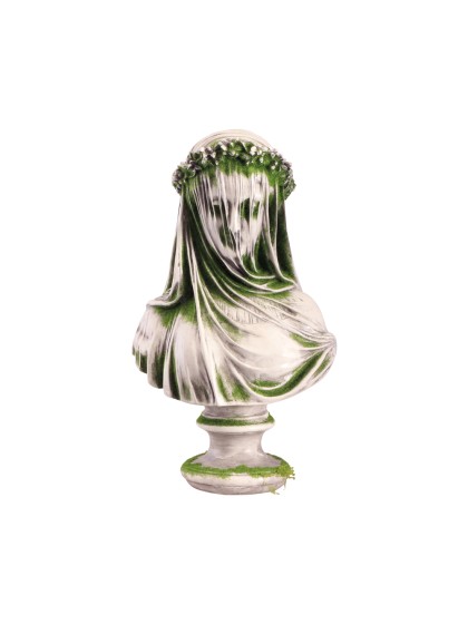 BUSTE POLYRESIN FRAU GEIST 20CM X 14CM X 34CM